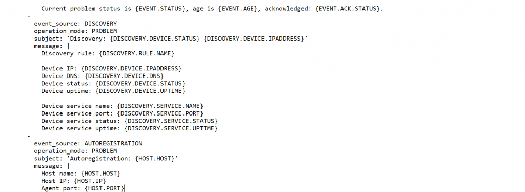 code screenshots - Zabbix 6