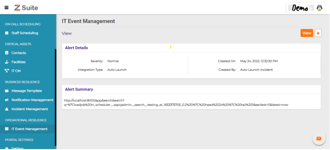  It Event Management-> Alerts 2