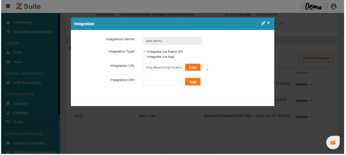  Webhook url  It CM-> Services->integrations->Copy this integration url and add on alert webhook