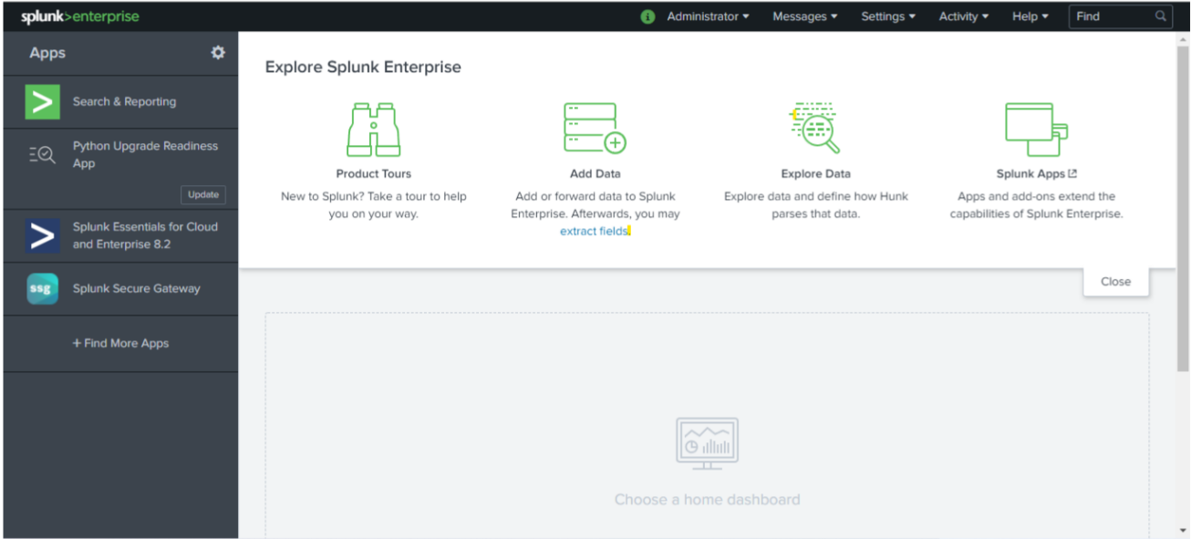 Now go to the splunk servers using ip address